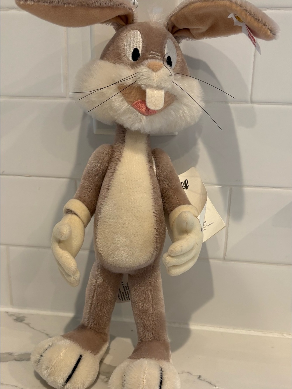 New Steiff Mohair Loony Tunes Bugs Bunny Rabbit - Picture 2 of 9